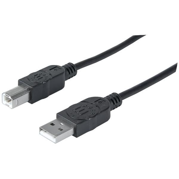 Manhattan 393829 A-male To B-male Usb 2.0 Cable (10ft)