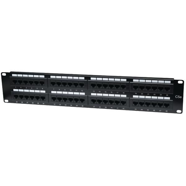 Intellinet 513579 Cat-5e Patch Panel, 48 Port, Utp, 2u