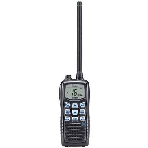 Icom M36 01 6-watt Floating Handheld Marine Radio With Clear Voice Audio