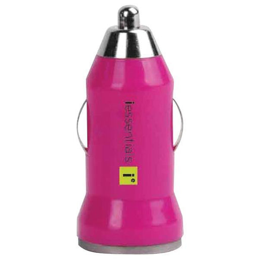 Iessentials Ie-pcpusb-pk Iphone(r)-ipod(r)-smartphone 1-amp Usb Car Charger (pink)