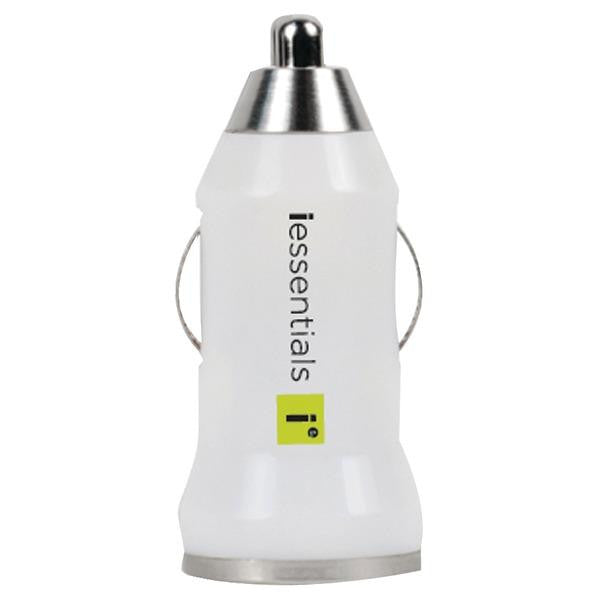 Iessentials Ie-pcpusb-wt Iphone(r)-ipod(r)-smartphone 1-amp Usb Car Charger (white)