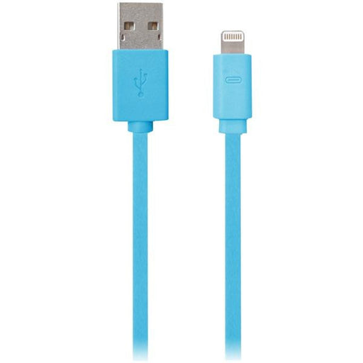 Iessentials Iplh5-fdc-bl Flat Lightning(tm)cable, 3.3ft (blue)