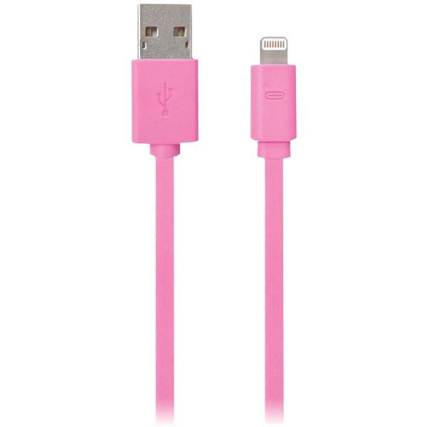 Iessentials Iplh5-fdc-pk Flat Lightning(tm) Cable, 3.3ft (pink)