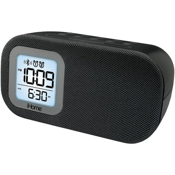 Ihome Ibt21bc Bluetooth(r) Bedside Dual Alarm Clock With Usb & Line-in