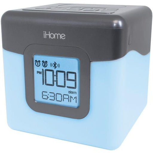 IHOME iBT28GC Bluetooth(R) Color Changing Dual Alarm Clock FM Radio with USB