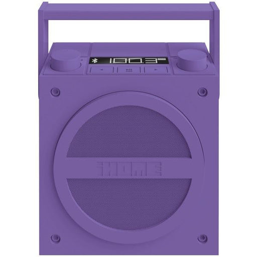 Ihome Ibt4uc Rechargeable Bluetooth(r) Boom Box With Nfc & Fm Radio (purple)