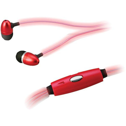 ILIVE iAEL65R Glowing Earbuds (Red)