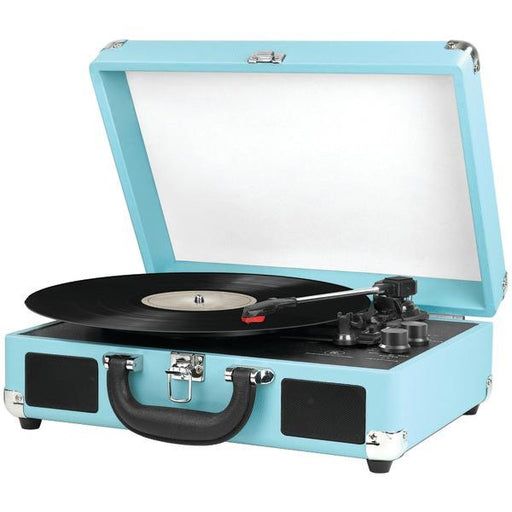 INNOVATIVE TECHNOLOGY ITVS-550BT TQ Bluetooth(R) Suitcase Turntable (Turquoise-White)