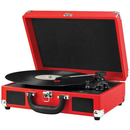 INNOVATIVE TECHNOLOGY ITVS-550BT RD Bluetooth(R) Suitcase Turntable (Red-Black)