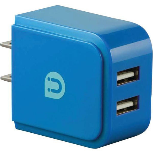 UBER 13110 2.4-Amp 2-Port USB Wall Charger (Blue)