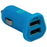 UBER 13118 2.4-Amp 2-Port USB Car Charger (Blue)