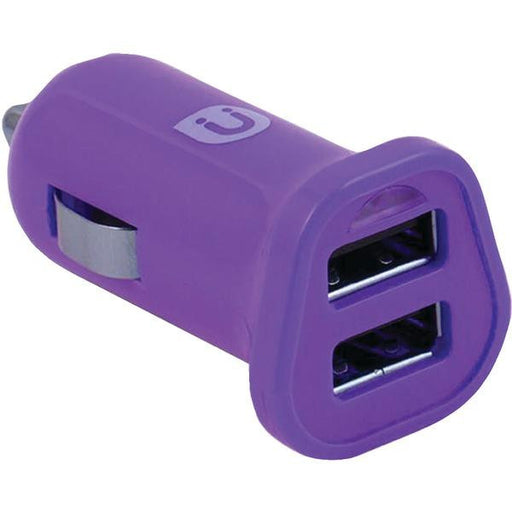 UBER 13119 2.4-Amp 2-Port USB Car Charger (Purple)