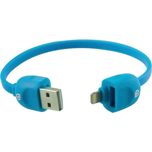 UBER 13158 Lock & Go Bracelet-Style Lightning(TM) Charge & Sync Cable, 7" (Blue)