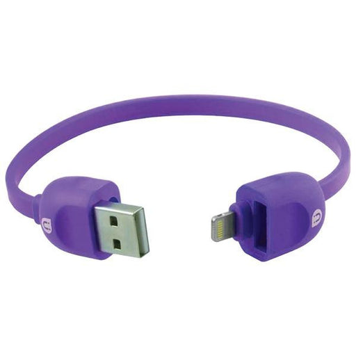 UBER 13159 Lock & Go Bracelet-Style Lightning(TM) Charge & Sync Cable, 7" (Purple)