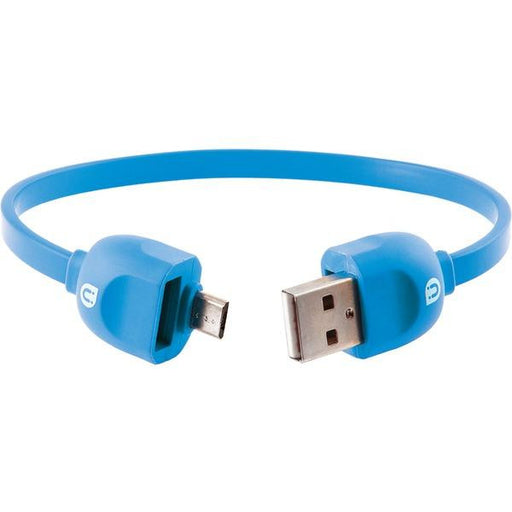 UBER 13162 Lock & Go Micro USB Sync Charge Bracelet-Style Cable, 178mm (Blue)