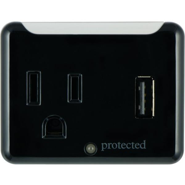 Ge 13470 1-outlet Surge Protector Wall Tap With 1 Usb Port