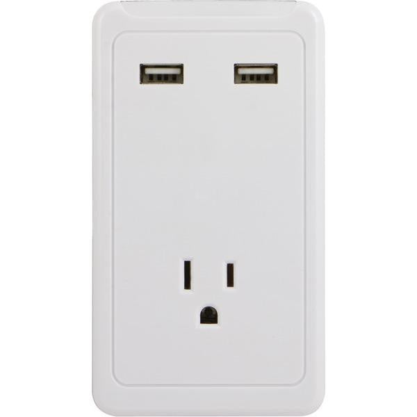 Ge 13471 1-outlet Wall Tap With 2 Usb Ports