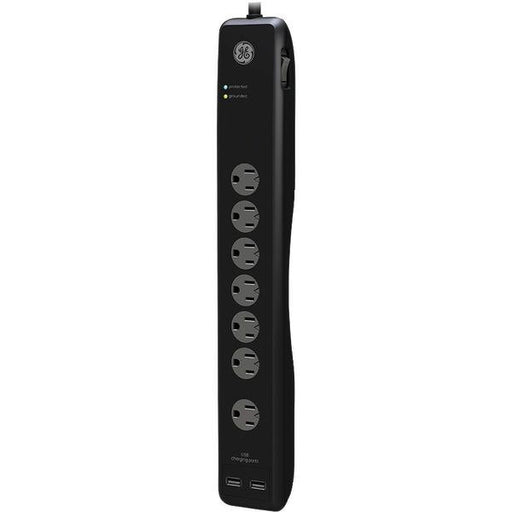 GE 13474 7-Outlet Surge Protector with 2 USB Ports