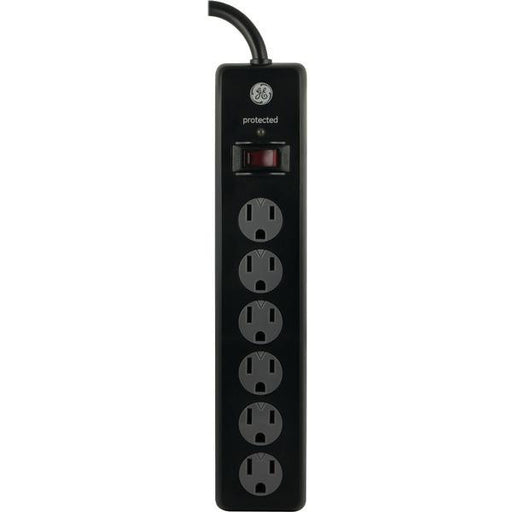 Ge 14091 6-outlet Surge Protector (black, 6ft Cord)