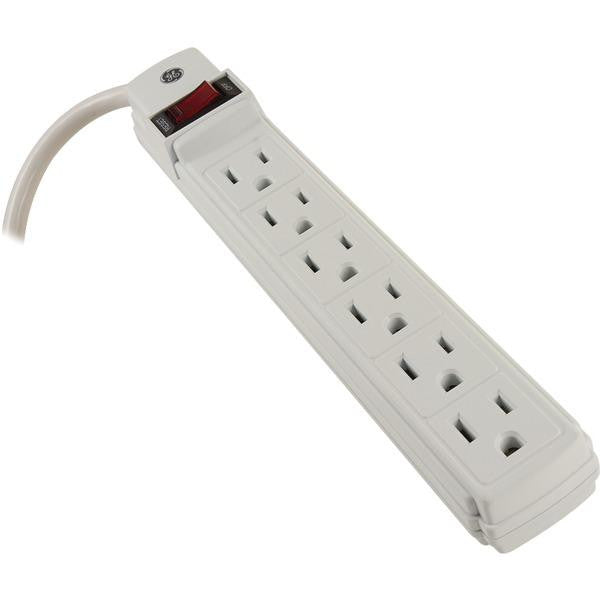 Ge 14699 6-outlet Power Strip, 2ft Cord (white)