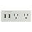 GE 25337 2-Outlet Power Station Wall Tap with 2 USB Outlets