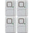 GE 45174 Magnetic Indoor Window Alarms, 4 pk