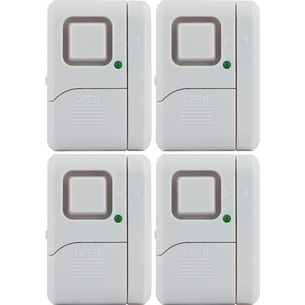 GE 45174 Magnetic Indoor Window Alarms, 4 pk