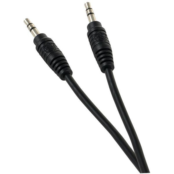 GE 72890 3.5mm to 3.5mm Basic Auxiliary Audio Cable, 3ft