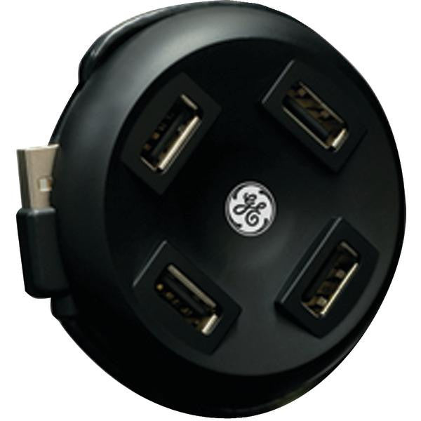 Ge 98209 4-port Round Usb 2.0 Hub