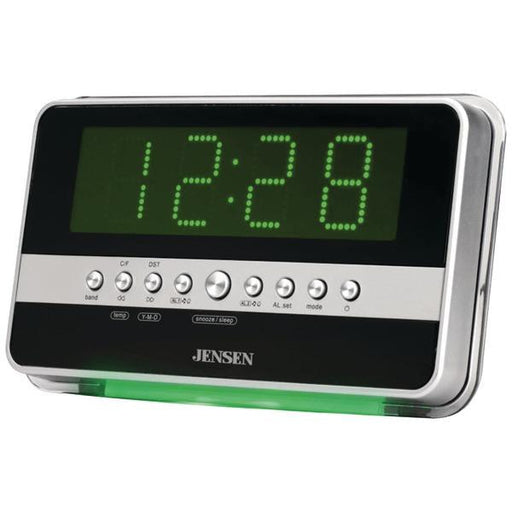 Jensen Jcr-275 Am-fm Dual Alarm Clock Radio With Wavesensor