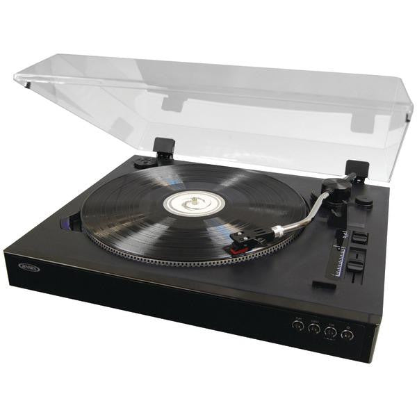 JENSEN JTA-470 Professional 3-Speed Stereo Turntable with Speed Adjustment