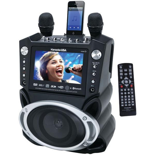 Karaoke Usa Gf830 Karaoke System With 7" Tft Color Screen, Record Function & Bluetooth(r)