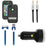 Trident Ip 4-4s Kraken Case (grn) & Iessentials Car Charger, Cord, & Audio Cbl