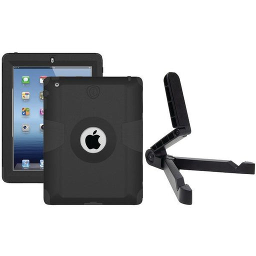 Ipad 3rd Gen-ipan 2 Kraken Ams Case In Black & Ipad Desktop-travel Stand