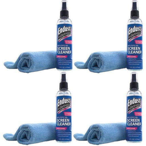 Endust 12275 Lcd And Plasma Screen Gel Cleaner With Microfiber Towel 4 Pk