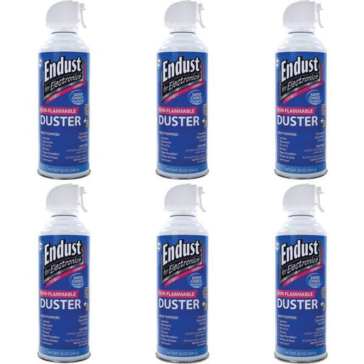 Endust 255050 Electronics Duster 6 Pk (10 Oz; Non-flammable; With Bitterant)