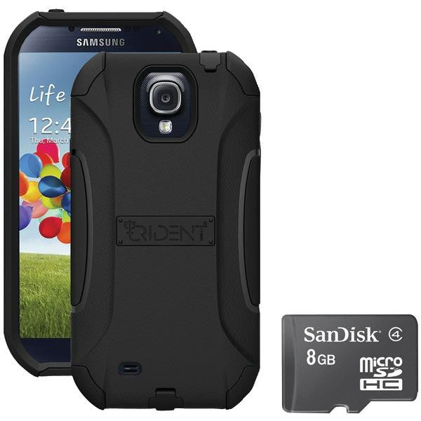 Trident S4 Aegis Case Black With Sandisk Micro Sd 8gb