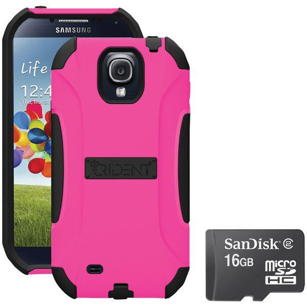 Trident S4 Aegis Case Pink With Sandisk Micro Sd 16gb