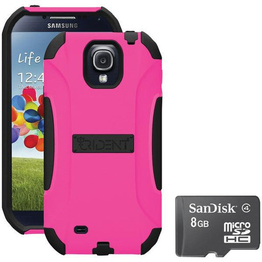 Trident S4 Aegis Case Pink With Sandisk Micro Sd 8gb