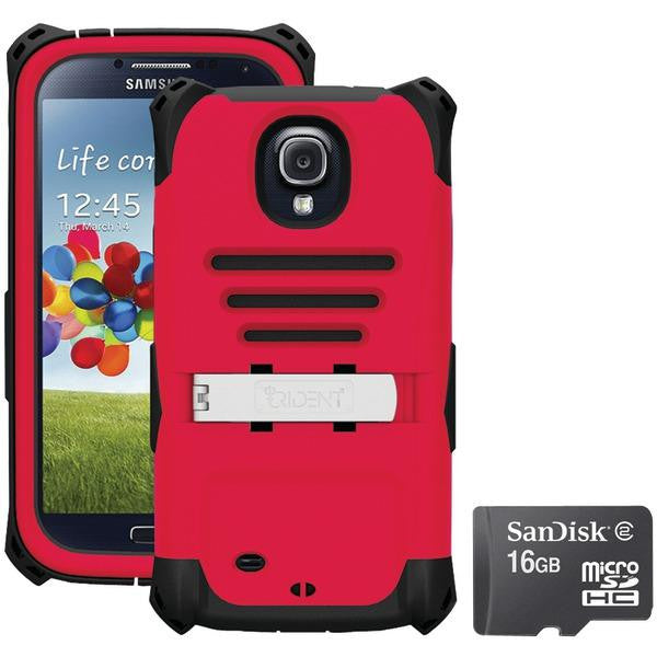 Trident S4 Kraken Case Red With Scandisk Micro Sd 16gb
