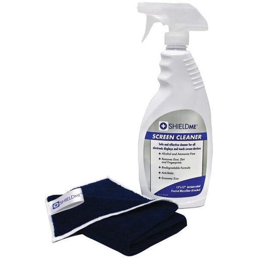 Shieldme 2030 Screen Cleaner With Microfiber Cloth (22oz; 12" X 12" Cloth)