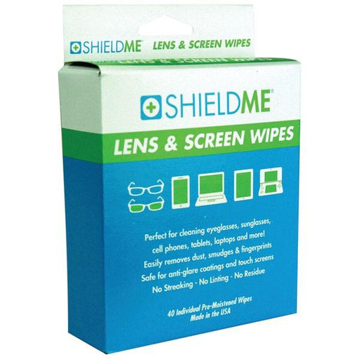 Shieldme 2435 Lens & Screen Cleaning Wipes, 40 Ct