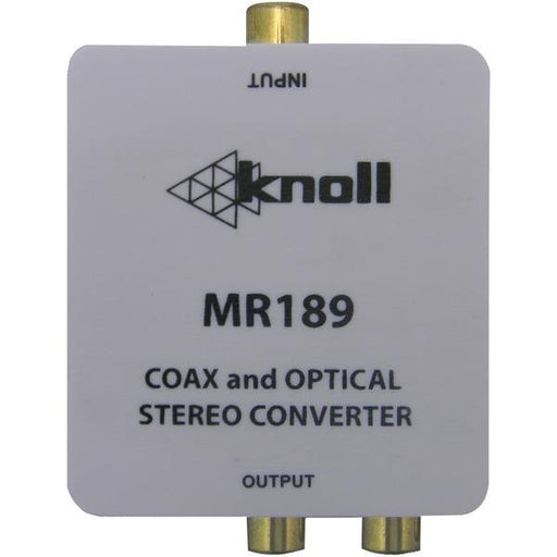 Knoll Systems Mr189 Coaxial-optical-to-stereo Line Level Adapter