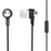 Koss 183822 Passive Noise-isolating In-ear Headphones With Microphone (black)