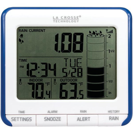 LA CROSSE TECHNOLOGY 724-1710 Digital Rain Gauge with Outdoor Temperature Sensor