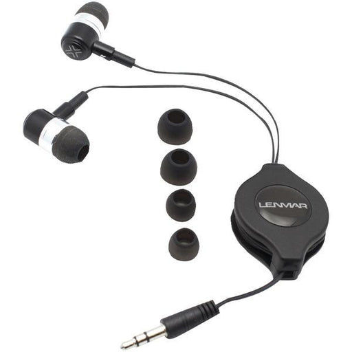 Lenmar Aihprk Retractable Earbuds (black)