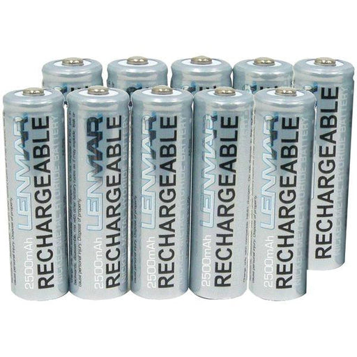 Lenmar Pro1025 Aa 10 Pack 2500mah Ni-mh Batteries