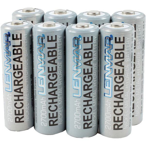 Lenmar Pro827 Aa 8 Pack 2700mah Ni-mh Batteries