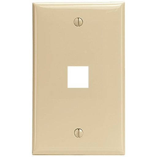 Leviton 41080-1ip Quickport(r) Wall Plate (ivory)