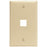 Leviton 41080-1ip Quickport(r) Wall Plate (ivory)